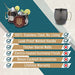 Advanced Mixology [Gift Set] Black Moscow Mule Mugs (18oz) | Black Mule Mug w/ Gunmetal Finish | Comes w/ Straws, Coasters & Jigger. | Black Tin Mugs (2 - Set of 6) - The Beer Connoisseur® Store