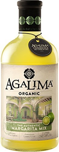 Agalima Organic Authenic Margarita Drink Mix, All Natural, 1 Liter (18 Fl Oz) Glass Bottle, Individually Boxed - The Beer Connoisseur® Store