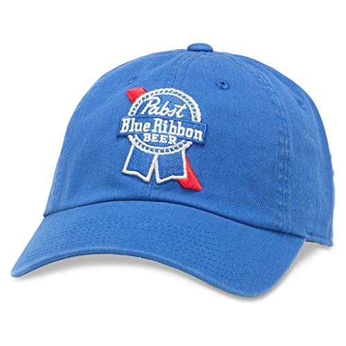 AMERICAN NEEDLE Ballpark Pabst Blue Ribbon Blue Beer Baseball Dad Buck ...