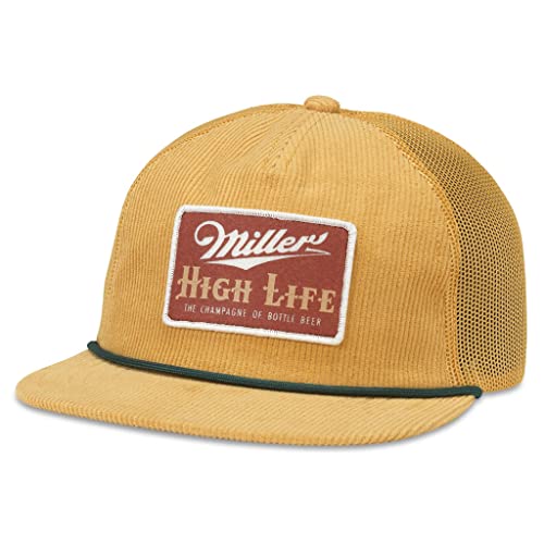 AMERICAN NEEDLE Miller High Life Beer Mackie Adjustable Snapback Baseball Hat (22015A-MHL-WHE)… - The Beer Connoisseur® Store