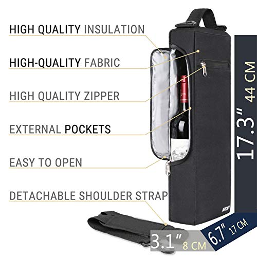 AROUY Golf Cooler Bag - Golf Accessories for Men and Small Soft Cooler Bags Insulated Beer Cooler Holds a 6 Pack of Cans or Two Bottles of Wine, Golf Sports Bags - The Beer Connoisseur® Store