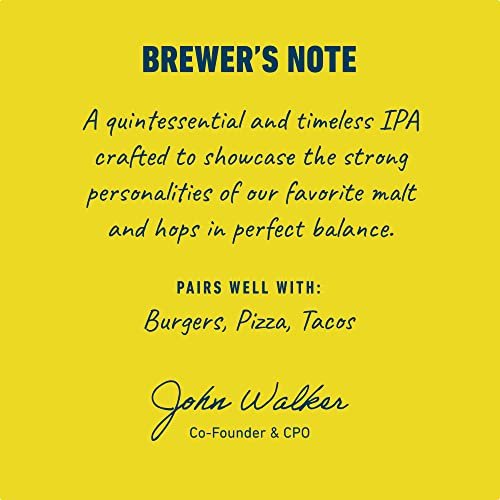 Athletic Brewing Company Craft Non-Alcoholic Beer - 6 Pack x 12 Fl Oz Cans - Run Wild IPA - Low-Calorie, Award Winning - The Ultimate Sessionable IPA Subtle Yet Complex Malt Profile - The Beer Connoisseur® Store