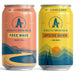 Athletic Brewing Company Craft Non-Alcoholic Beer - Mix 12-Pack - Upside Dawn Golden and Free Wave Hazy IPA - Low-Calorie, Award Winning - All Natural Ingredients For Great Tasting Drink - 12 Fl Oz Cans - The Beer Connoisseur® Store