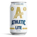 Athletic Brewing Company Light Craft Non-Alcoholic Beer - 12 Pack x 12 Fl Oz Cans - Athletic Lite Light Brew - Low-Calorie, Award Winning - Simply Crisp, Refreshing, Brisk & Smooth - Beautiful Noble Hops & Malt Body - The Beer Connoisseur® Store