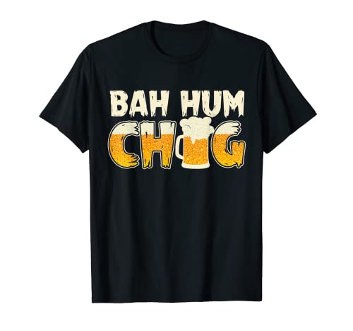 Bah Hum Chug Foamy Beer T-shirt Funny Christmas Drunker Gift - The Beer Connoisseur® Store