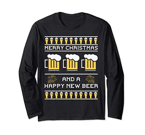 Beer Drinking Funny Christmas Ugly Sweater Beer T-shirt - The Beer Connoisseur® Store
