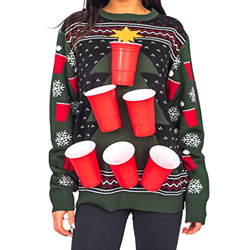 Beer Pong 3D Ugly Christmas Sweater - The Beer Connoisseur® Store