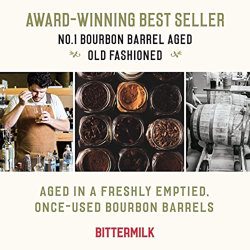 Bittermilk No.1 Bourbon Barrel Aged Old Fashioned Mix - All Natural Handcrafted Cocktail Mixer - Old Fashioned Syrup - More Complex than Bitters & Simple Syrup - The Beer Connoisseur® Store