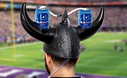 black football drinking helmet BLKSMITH Viking Drinking Hat | Viking Helmet