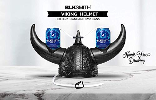 black football drinking helmet BLKSMITH Viking Drinking Hat | Viking Helmet