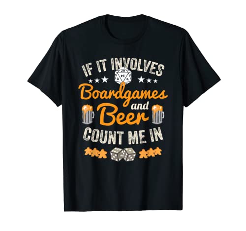 Board Games and Beer T Shirt For Gamer and Drinker - The Beer Connoisseur® Store