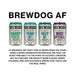 BrewDog 12-Pack of Hazy | Non-Alcoholic NE | 20 Calories, 2.3g Carbs Per Serving | 12oz Cans - The Beer Connoisseur® Store