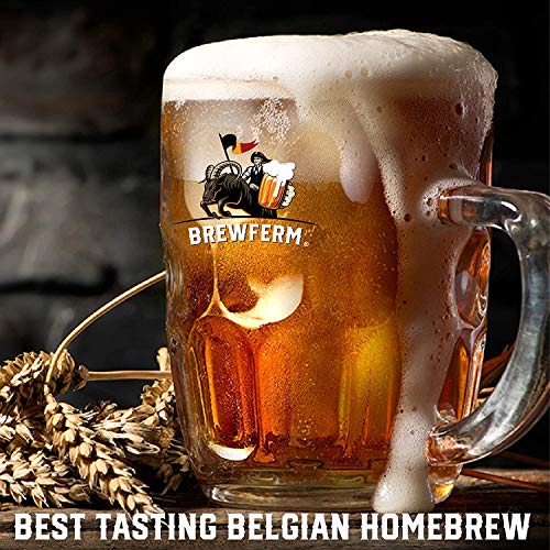 Brewferm Buckrider Belgian Homebrewing Premium Deluxe Brew Kit - Wicked Wheat Premium Deluxe Craft Brew Mix - No Boil - Makes 15 Liters/ 4 gallons - The Beer Connoisseur® Store