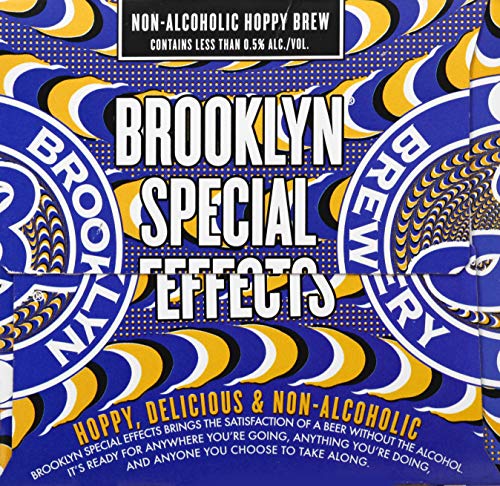 Brooklyn Special Effects Hoppy Non Alcoholic Brew, 6 Pk, 12 Oz Cans, 0.4% Abv, 12 Fl Oz, Pack Of 6 - The Beer Connoisseur® Store