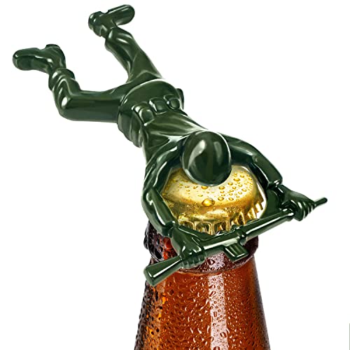 CARNAVAL Green Army Man Bottle Opener - Unique Funny Bottle Opener Bartender Compatible As Coke Bottle Opener - Metal Bottle Opener Man - Mini Soldier Bottle Opener - Creative Cool Bottle Opener - The Beer Connoisseur® Store