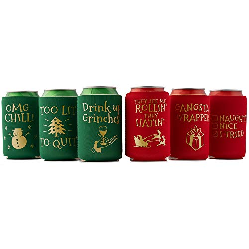 Christmas Can Sleeve Coolers - The Beer Connoisseur® Store