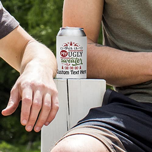 STUBiBudi 12oz Beer Cooler for Bottles and Cans with Bottle Opener (Navy)