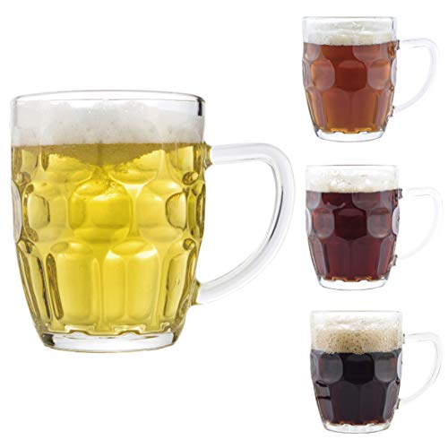 Dimple Stein Beer Mug - 20 OZ (4 Pack) - The Beer Connoisseur® Store