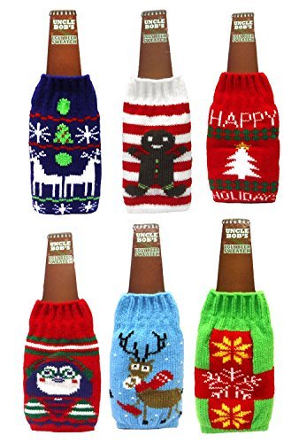 DM Merchandising Inc. 1 Uncle Bob's Ugly Beer Sweater Novelty Bottle Cover - Assorted Styles - The Beer Connoisseur® Store