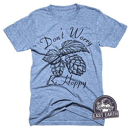 Don't Worry Be Hoppy Tshirt Funny Beer Shirt Hops Shirt Beer Gift Brewery Shirt Mens Beer T Shirt - The Beer Connoisseur® Store