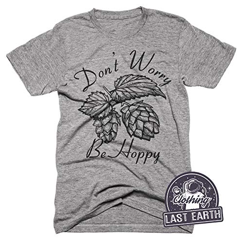Don't Worry Be Hoppy Tshirt Funny Beer Shirt Hops Shirt Beer Gift Brewery Shirt Mens Beer T Shirt - The Beer Connoisseur® Store