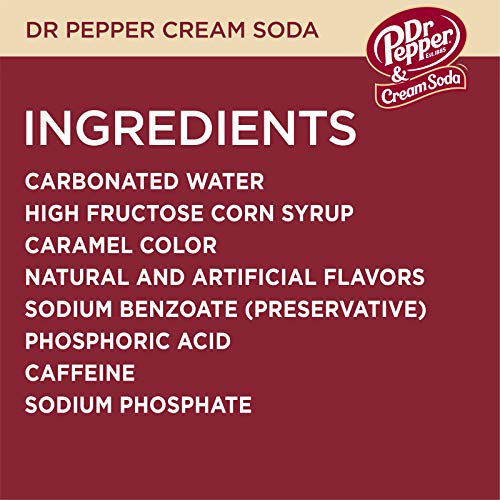 Dr Pepper & Cream Soda, 12 fl oz cans, 12 pack - The Beer Connoisseur® Store