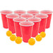 Fairly Odd Novelties Beer Pong Set, 24 Red Cups and Ping Pong Balls. - The Beer Connoisseur® Store