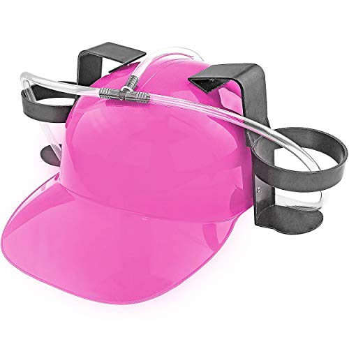 1* Funny Drinking Helmet Beer Can Hat With Straw Guzzler Drink Holder Cola  Party