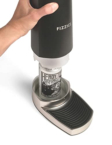FIZZICS - DraftPour Beer Dispenser - Converts Any Can or Bottle Into a Nitro-Style Draft, Awesome Gift for Beer Lovers - Carbon - The Beer Connoisseur® Store