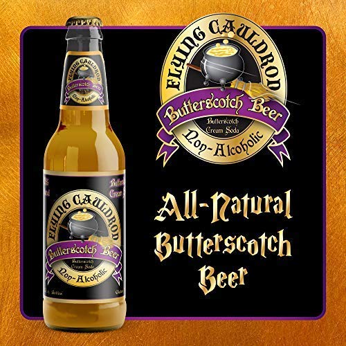 Flying Cauldron Butterscotch Beer 12oz (Pack of 6) Bundle with PrimeTime Direct Keychain Bottle Opener in a PTD Sealed Box - The Beer Connoisseur® Store