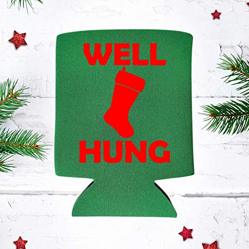 Funny Christmas Can Coolie - Well Hung Can Cooler - Christmas Holiday Alcohol Gift - The Beer Connoisseur® Store