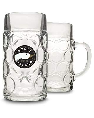 Goose Island Oktoberfest Style Dimpled Stein - 0.5 Liter - The Beer Connoisseur® Store
