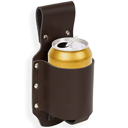 GreatGadgets Classic Beer Holster, Leather, Espresso Brown - The Beer Connoisseur® Store