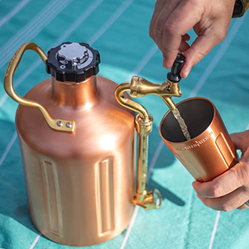 GrowlerWerks Copper uKeg Carbonated Growler-Great Gift for Beer Lovers, 128 oz - The Beer Connoisseur® Store