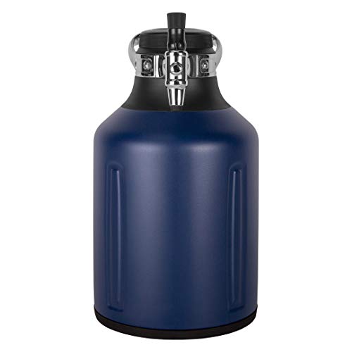 GrowlerWerks GrowlerWerks uKeg Go Carbonated Growler and Craft Beverage Dispenser for Beer, Soda, Cider, Kombucha and Cocktails, Amazing Gift for Beer Lovers, (128 oz, Midnight) - The Beer Connoisseur® Store