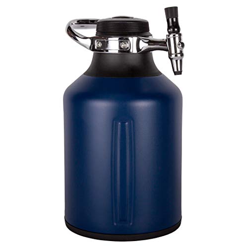 GrowlerWerks GrowlerWerks uKeg Go Carbonated Growler and Craft Beverage Dispenser for Beer, Soda, Cider, Kombucha and Cocktails, Amazing Gift for Beer Lovers, (128 oz, Midnight) - The Beer Connoisseur® Store