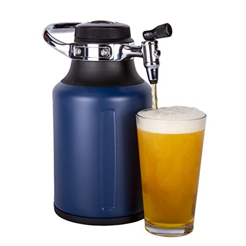 GrowlerWerks uKeg Go Carbonated Growler and Craft Beverage Dispenser for Beer, Soda, Cider, Kombucha and Cocktails, Amazing Gift for Beer Lovers, 64 oz, Midnight - The Beer Connoisseur® Store