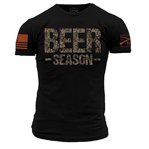 Grunt Style Realtree Edge- Beer Season Men's T-Shirt (Black, Large) - The Beer Connoisseur® Store
