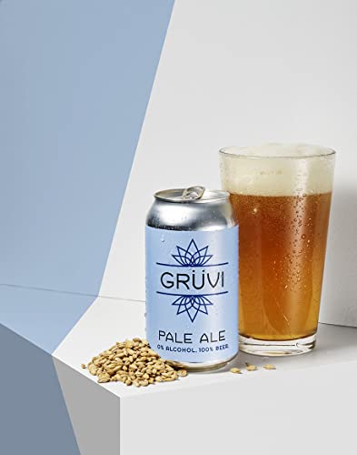Gruvi Non-Alcoholic Beer Variety Pack, 12-Pack, IPA, Stout, Pale Ale, <0.5% ABV, Zero Alcohol Beer, NA Beer - The Beer Connoisseur® Store