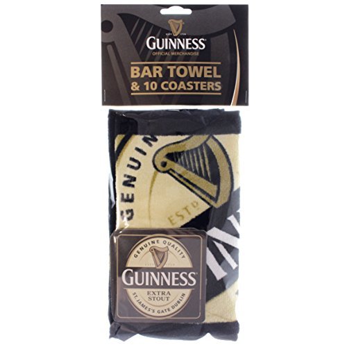 Guinness Bar Towel and Coaster Pack - The Beer Connoisseur® Store