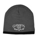 Guinness Beanie Hat with Silver Logo and Black Trim, Grey Colour - The Beer Connoisseur® Store