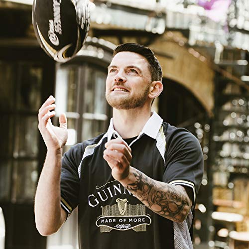 Guinness Black Made of More Rugby Jersey, Black, Medium - The Beer Connoisseur® Store