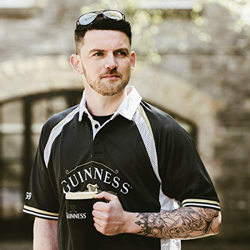 Guinness Black Made of More Rugby Jersey, Black, Medium - The Beer Connoisseur® Store