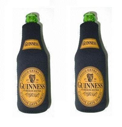 Guinness Extra Stout Beer Bottle Suit Cooler Kaddy Coolie Huggie Set of 2 - The Beer Connoisseur® Store