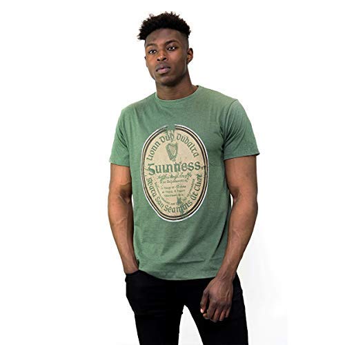 Guinness Green Gaelic Label Tee, Medium - The Beer Connoisseur® Store