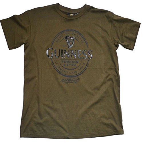 Guinness Khaki Foreign Extra Stout T-Shirt (X-Large) - The Beer Connoisseur® Store