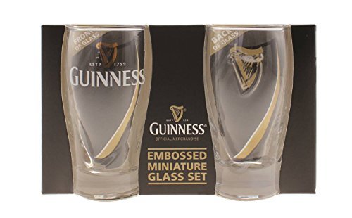 Guinness Mini Gravity Pint Glass, Set of 2 - Shot Glass Size - The Beer Connoisseur® Store