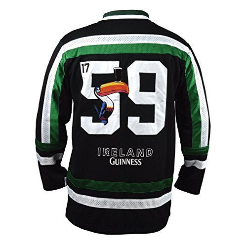 Guinness Official Merchandise Guinness Hockey Jersey Embroidered Polyester Athletic Shirt Branded Hockey Jersey - The Beer Connoisseur® Store