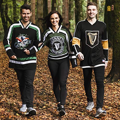 Guinness Official Merchandise Guinness Hockey Jersey Embroidered Polyester Athletic Shirt Branded Hockey Jersey - The Beer Connoisseur® Store