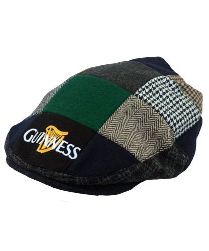 Guinness Patch Tweed Flat Cap - Unisex, Black, Medium — The Beer ...